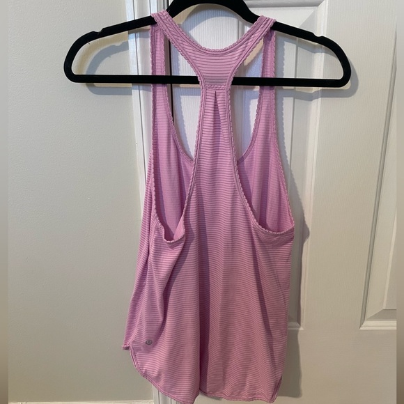 Pink Lululemon Razor Back Tank Top - Picture 2 of 3